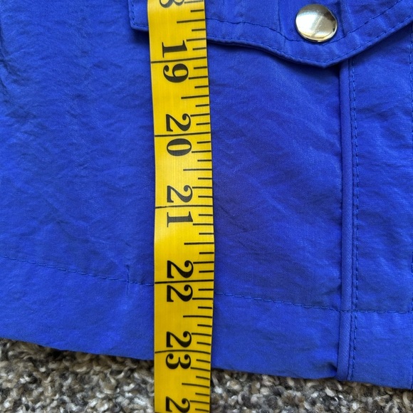 5/$25 Zenergy by Chico’s Vibrant Blue Zip-Up Spring Jacket Chico’s size 0 - Picture 6 of 8